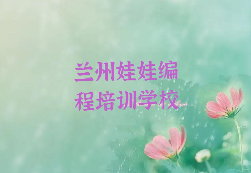 兰州娃娃编程培训学校