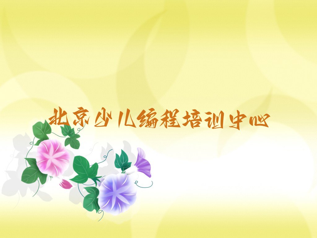 北京少儿编程培训中心