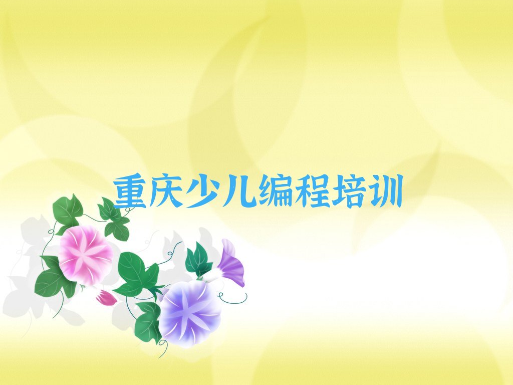 重庆少儿编程培训中心