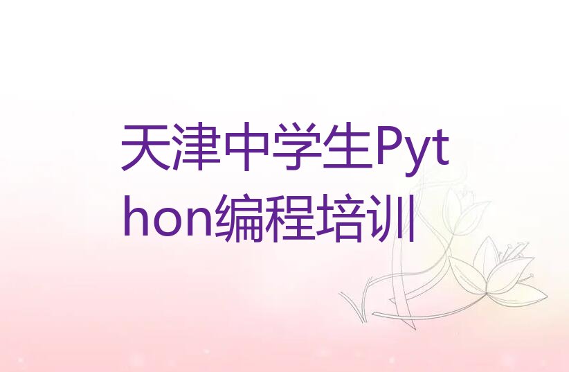 天津南开区向阳路中学生Python编程培训学校