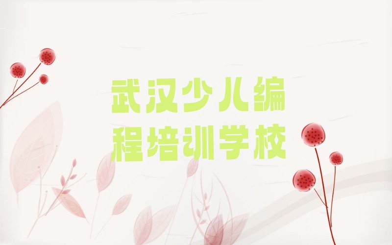 十大武汉武昌区娃娃编程一般学多久几年榜单新排名一览推荐排行榜