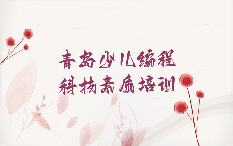 青岛黄岛区少儿编程科技素质培训学校