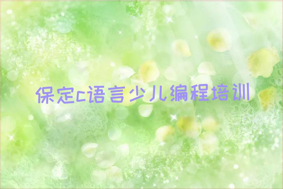保定少儿编程培训中心