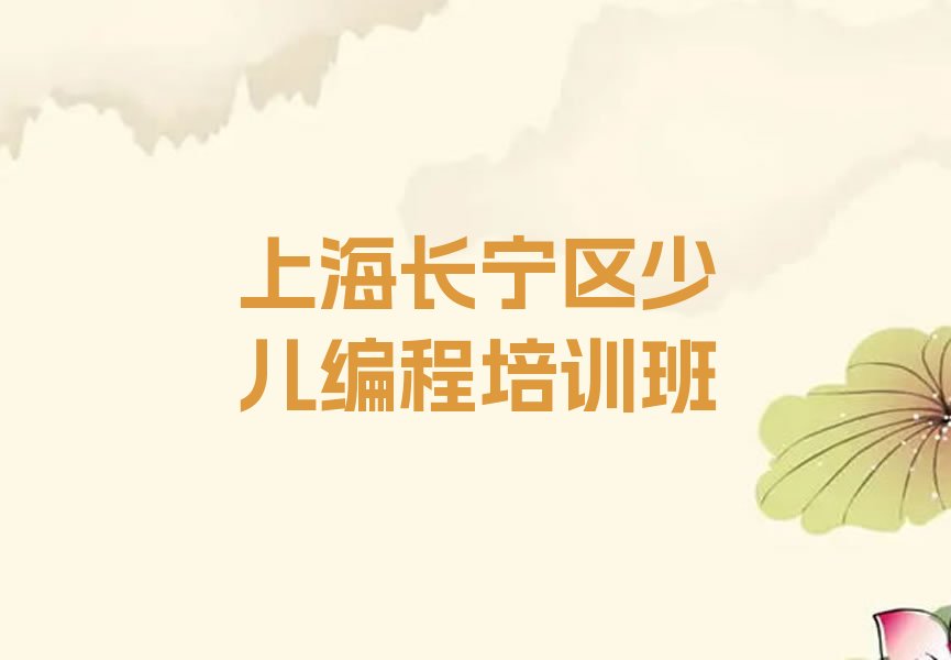 上海长宁区少儿编程培训班