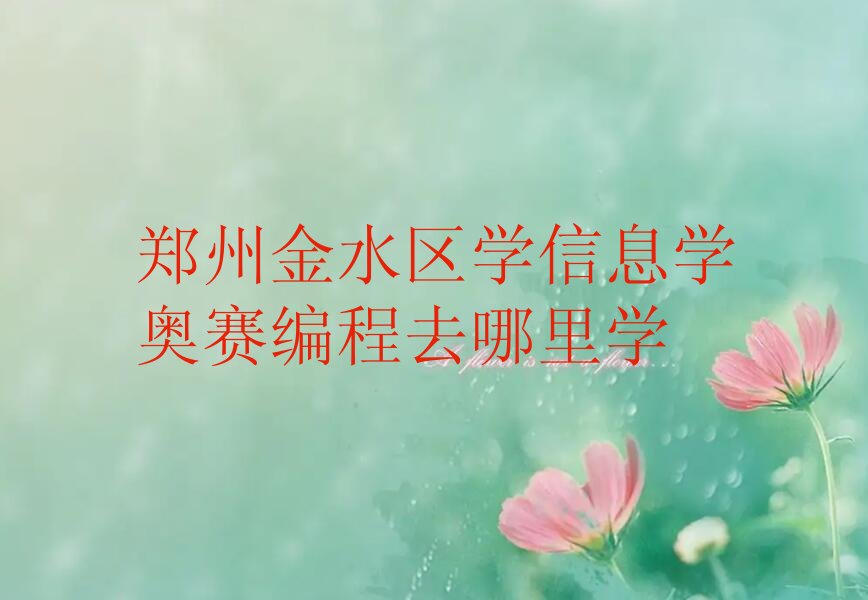 郑州金水区少儿编程培训班