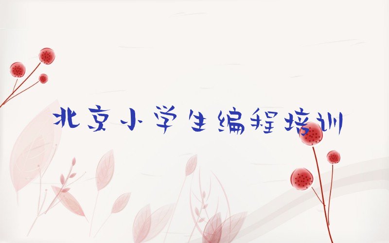 北京平谷区兴谷街道小学生编程培训学校