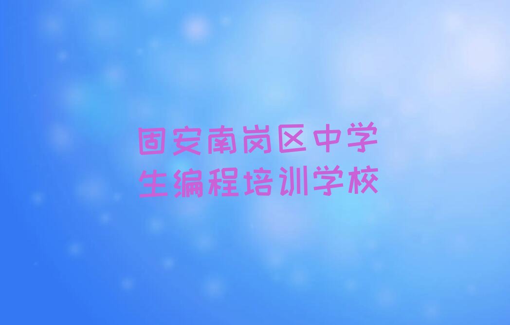 中学生编程