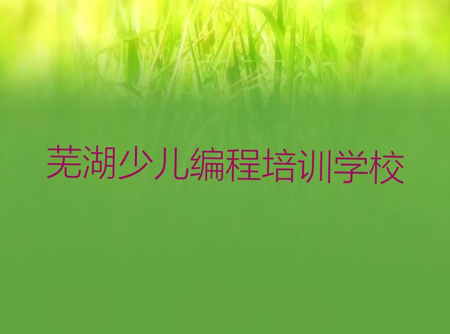 十大芜湖三山区人工智能编程培训机构 芜湖三山区人工智能编程学校位置推荐今日公布一览表排行榜