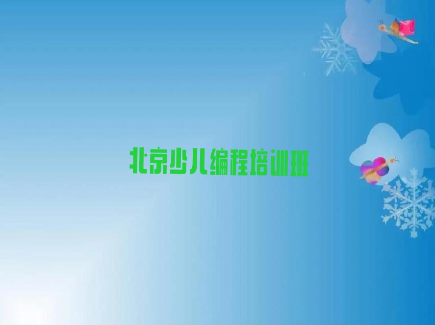 北京少儿编程培训班