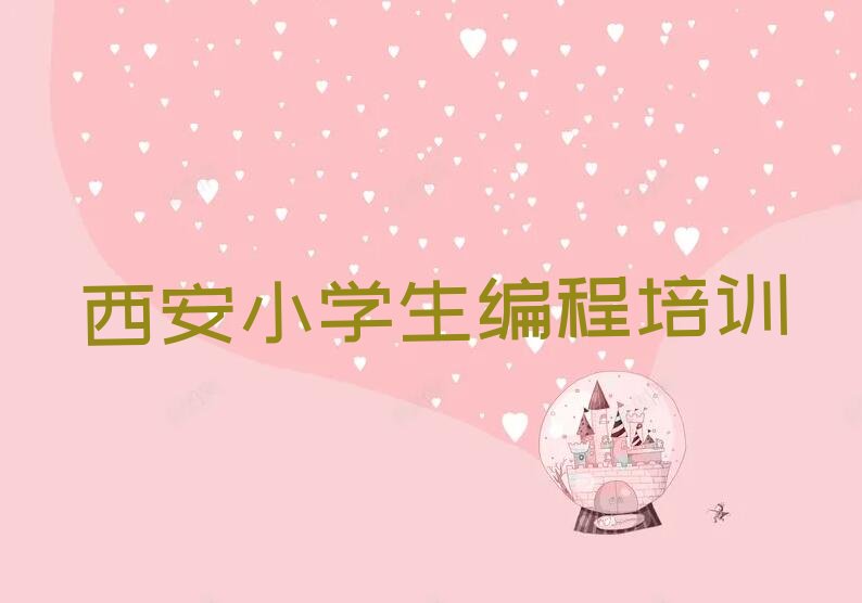 西安莲湖区枣园少儿编程培训学校