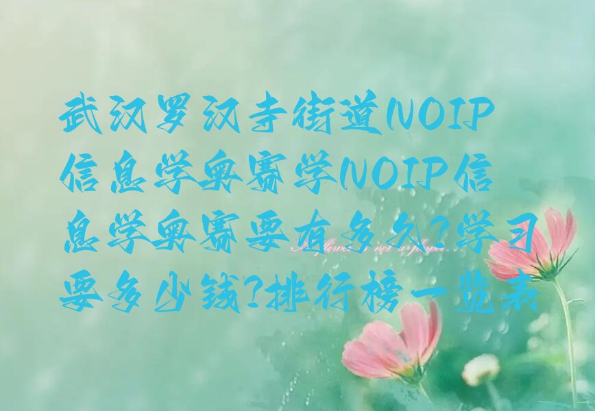 武汉黄陂区罗汉寺街道少儿编程培训学校