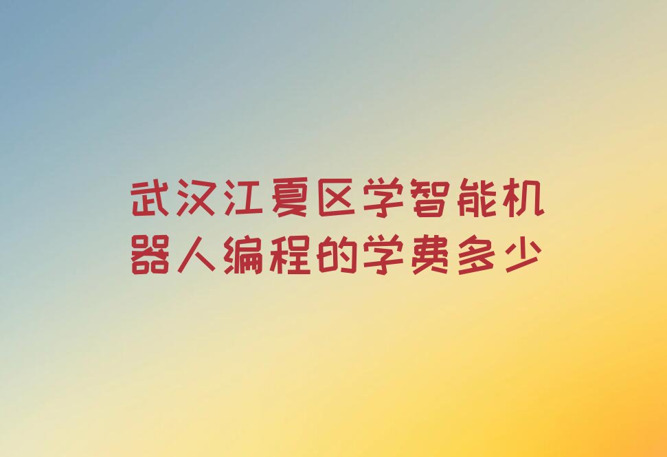 武汉少儿编程培训中心