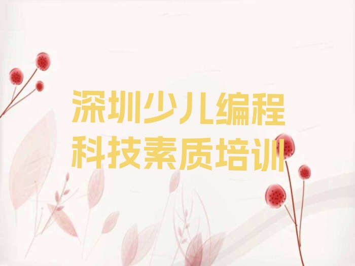 十大深圳观澜街道少儿编程科技素质培训提升方法名单排行榜一览排行榜