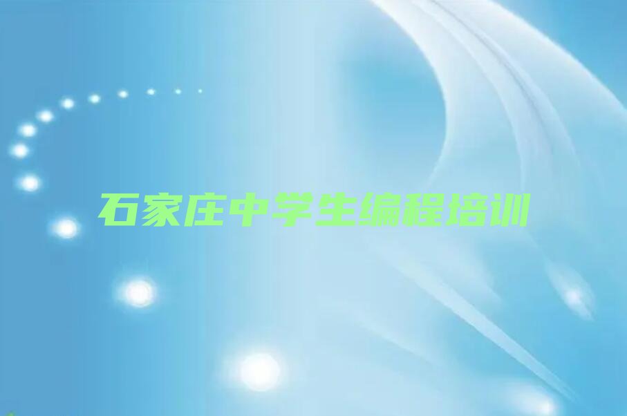 石家庄藁城区西关镇中学生编程培训学校