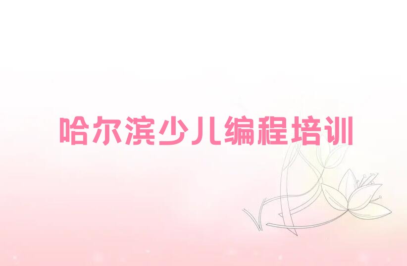 哈尔滨道里区少儿编程培训