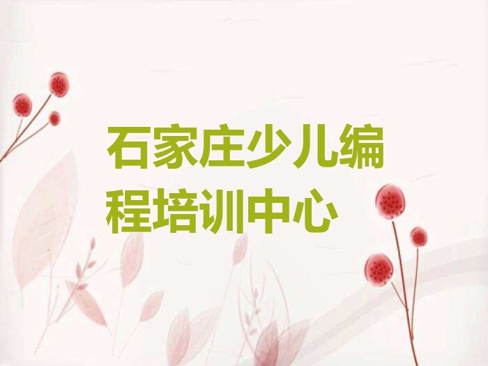 十大2025年石家庄鹿泉区学娃娃编程哪个好名单精选一览排行榜排行榜