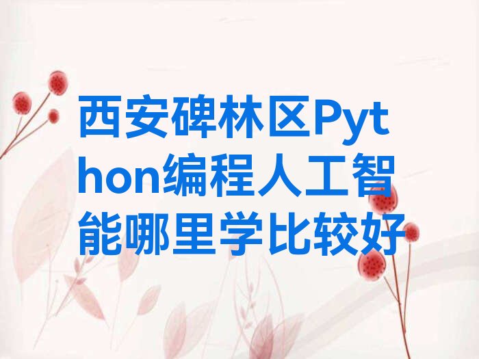 西安碑林区少儿编程培训