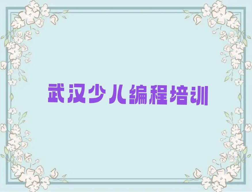 武汉汉南区少儿编程培训