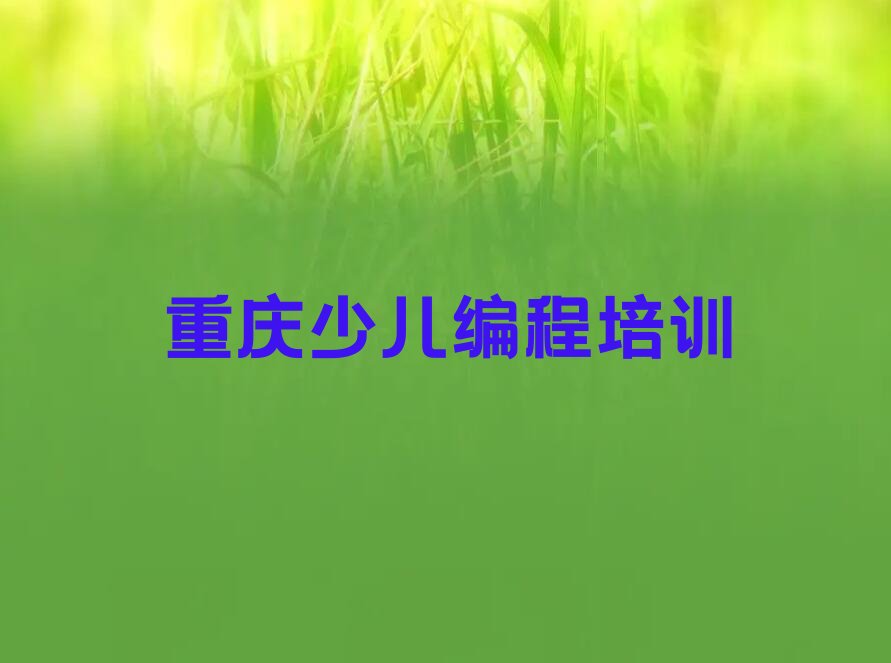 重庆武隆区少儿编程培训