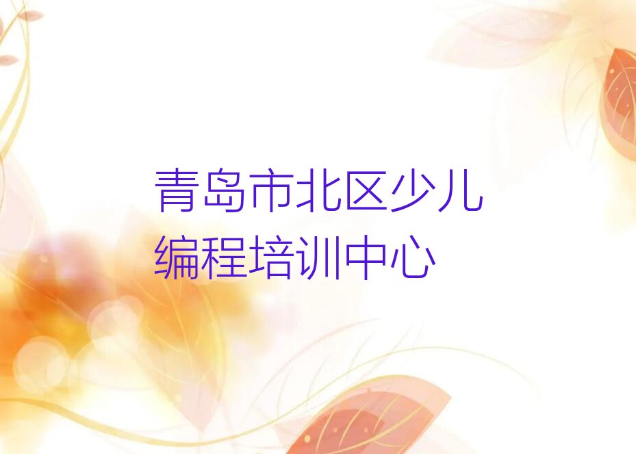 青岛市北区少儿编程培训中心