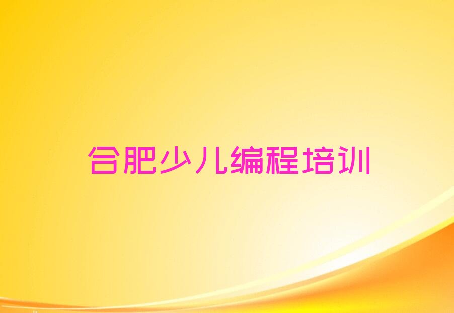 合肥瑶海区大兴镇少儿编程培训学校