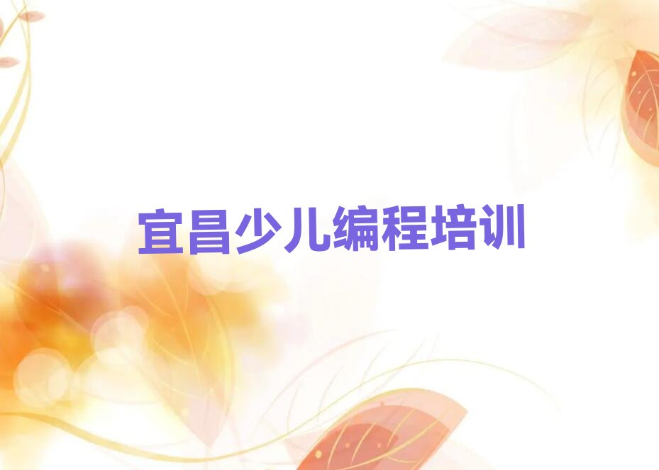 十大宜昌伍家岗区少儿编程教育培训热门排行榜