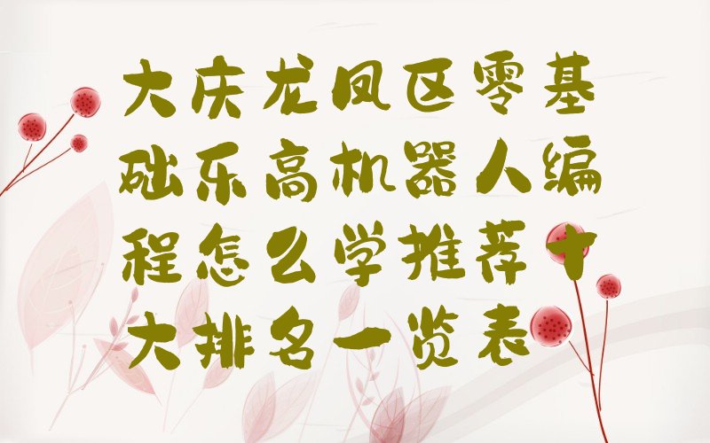 大庆龙凤区龙凤街道乐高机器人编程培训学校
