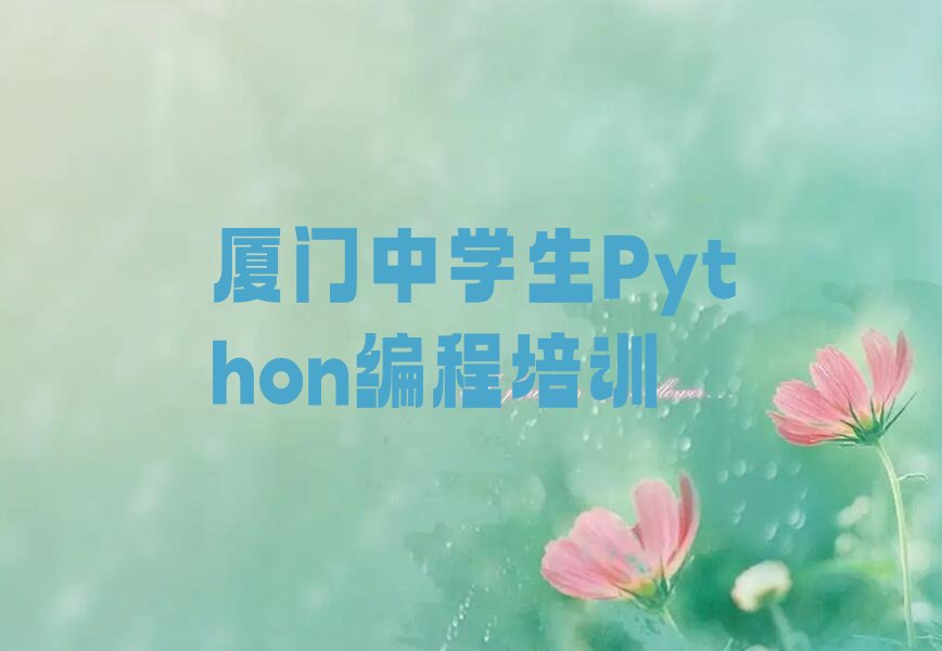 十大厦门翔安区中学生Python编程入门培训排行榜