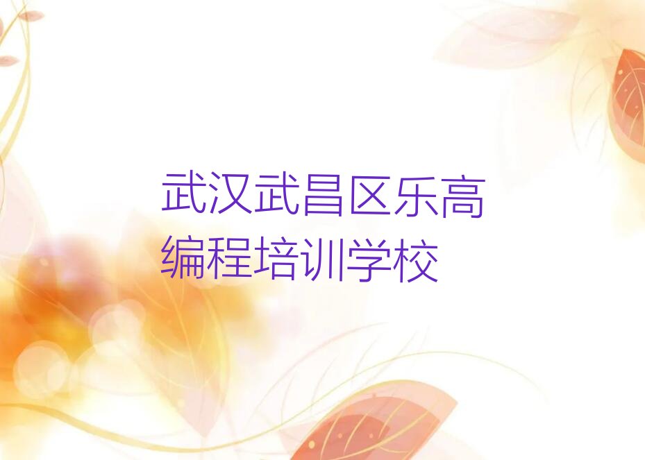武汉武昌区乐高编程培训学校