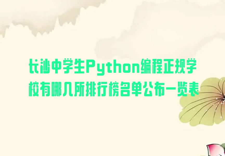 中学生Python编程