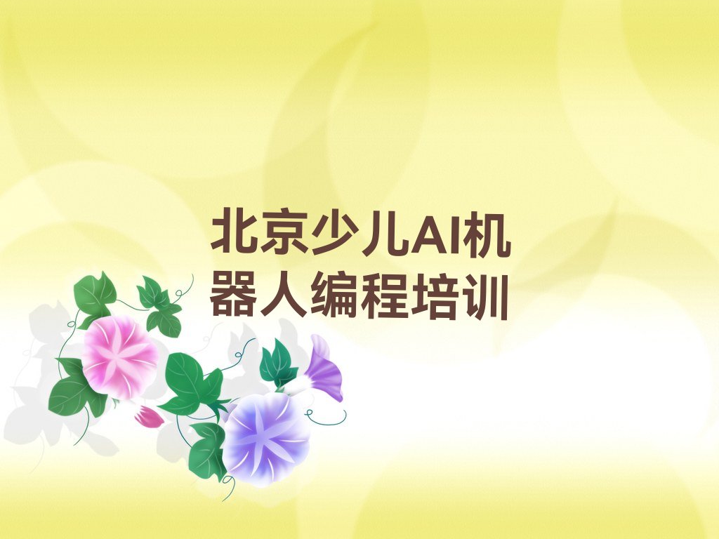 北京少儿编程培训中心