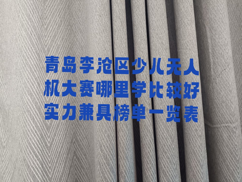 青岛李沧区振华路少儿无人机大赛培训学校