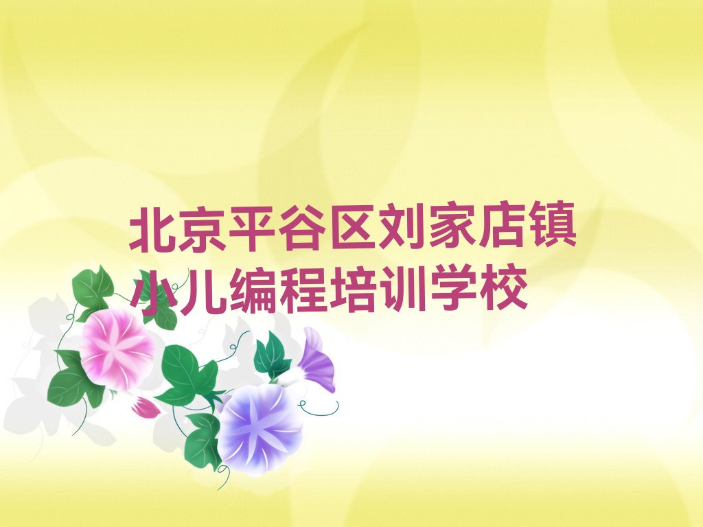 小儿编程