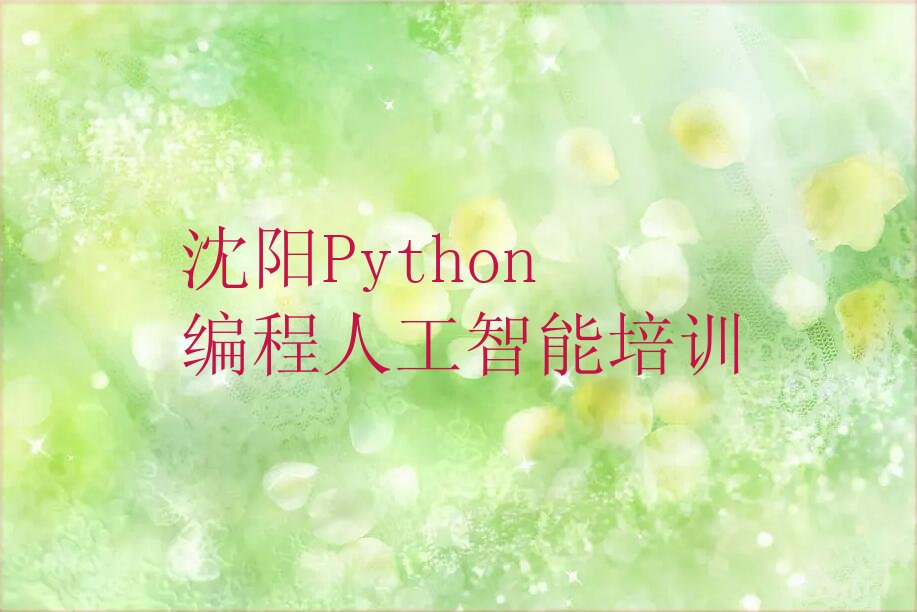 沈阳沈北新区沈北街道Python编程人工智能培训学校