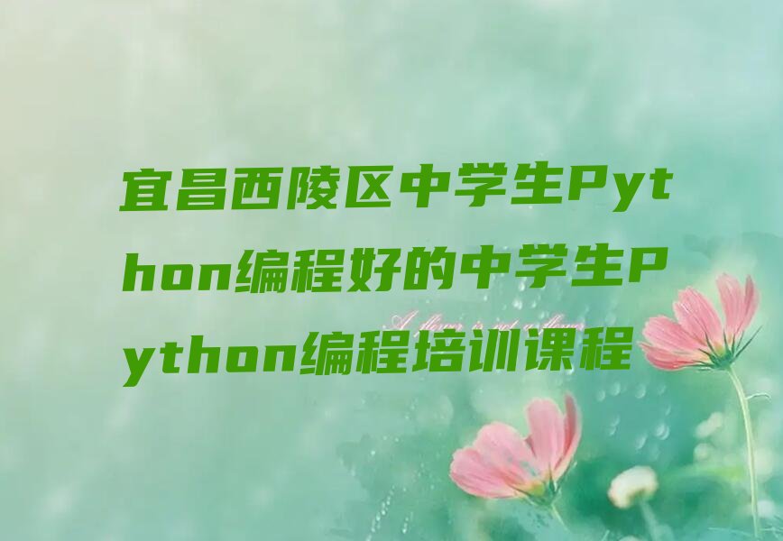 宜昌少儿编程培训