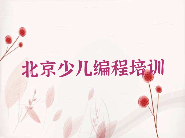十大北京少儿编程c++培训多少钱排行榜