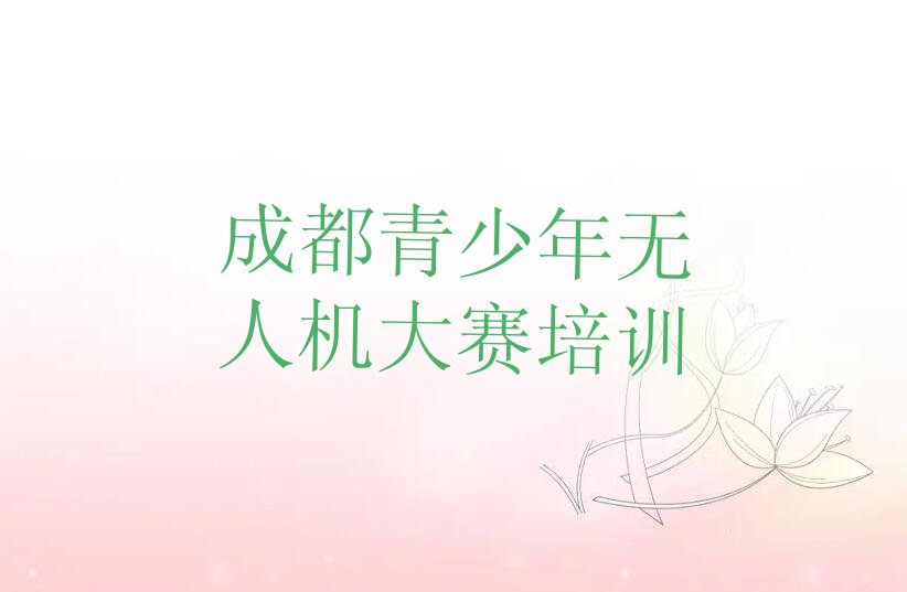 成都温江区青少年无人机大赛培训学校