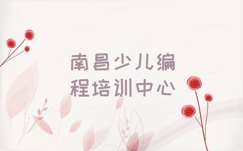 南昌少儿编程培训中心