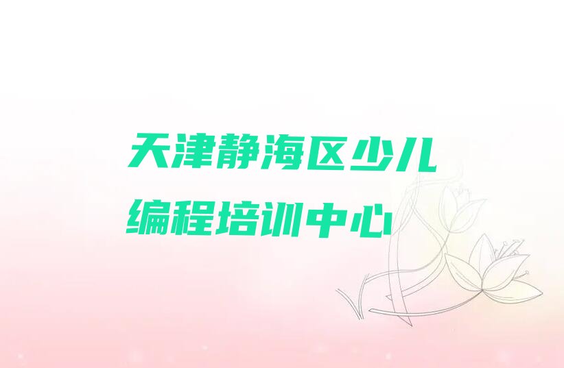 天津静海区少儿编程培训中心