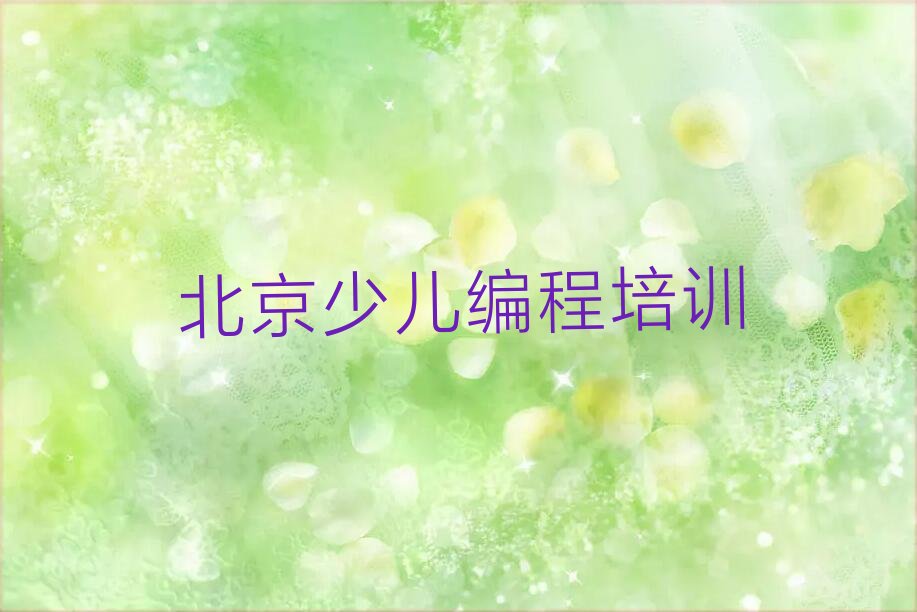 北京少儿编程培训中心