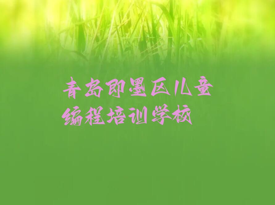 儿童编程