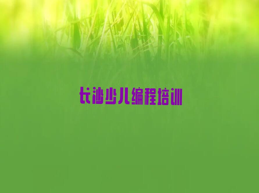 长沙芙蓉区少儿编程培训班
