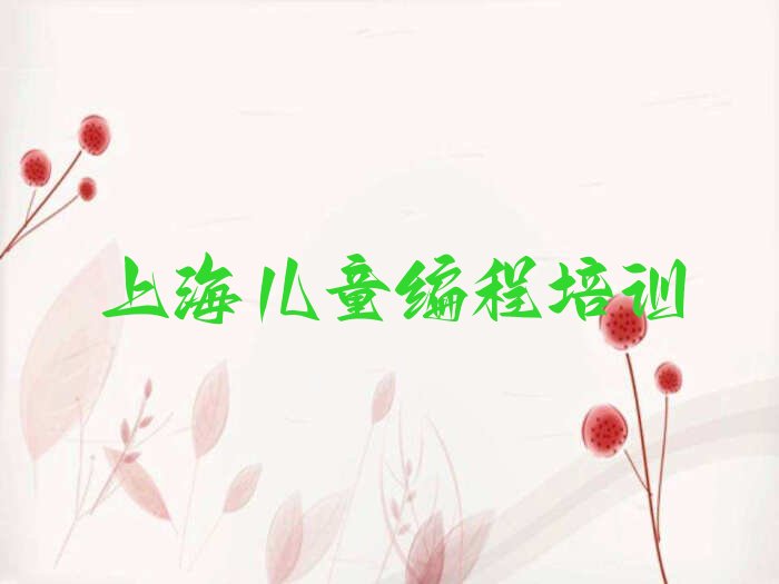十大上海虹梅路儿童编程培训收费排行榜