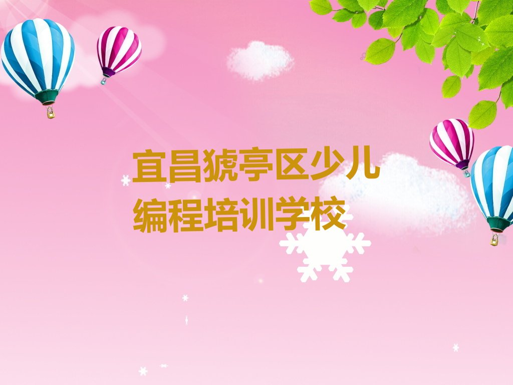 宜昌猇亭区少儿编程培训学校
