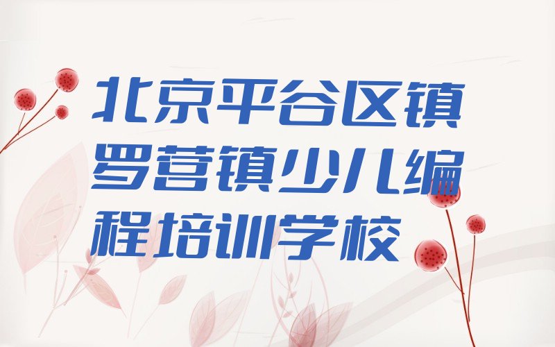 十大北京镇罗营镇儿童编程培训班型介绍名单排行榜一览排行榜