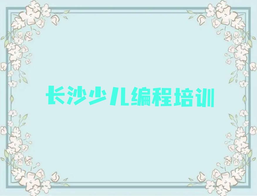 长沙雨花区少儿编程培训班