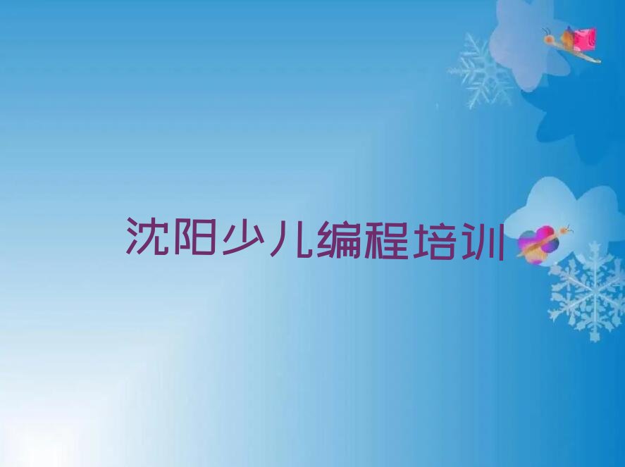 沈阳少儿编程培训中心