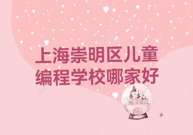 上海崇明区东平林场儿童编程培训学校