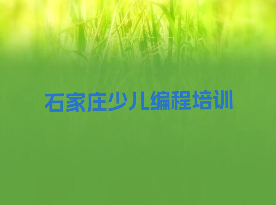 十大石家庄排名前十的少儿编程Python机构排行榜