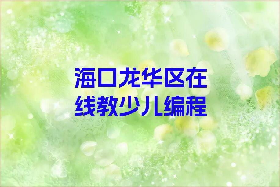 海口龙华区少儿编程培训